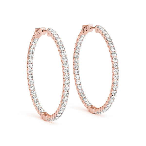 Moissanite 2024 earrings hoops