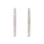 2-Inch, Inside Out 4-Prong 14k Rose Gold Moissanite Hoop Earrings