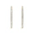 1-inch Inside Out 4-Prong 14k White Gold Moissanite Hoop Earrings