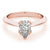 5-Prong Pear Solitaire 14k Yellow Gold Moissanite Engagement Ring