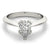 5-Prong Pear Solitaire 14k Yellow Gold Moissanite Engagement Ring