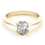 4-Prong Oval Solitaire Platinum Moissanite Engagement Ring