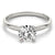 4-Prong Round Solitaire 14k Rose Gold Moissanite Engagement Ring