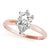 6-Prong Pear Solitaire Platinum Moissanite Engagement Ring