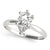 6-Prong Pear Solitaire 14k Rose Gold Moissanite Engagement Ring