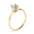 6-Prong Marquise Solitaire 14k Yellow Gold Moissanite Engagement Ring